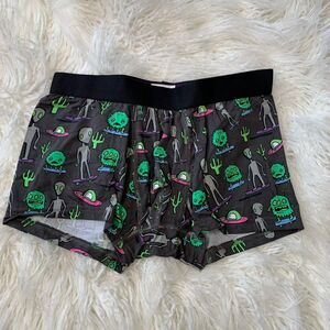NEW MeUndies Aliens Space Boxer Brief Trunks Shorts Ultra Soft Underwear M